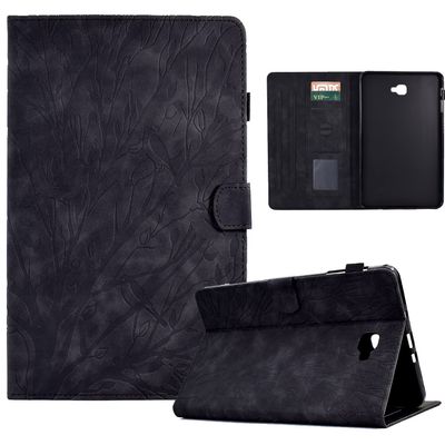 Case Cover Vintage Tablet Case Compatible with Samsung Galaxy Tab A 10.1inch (2016) SM-T580/T585 Case Cover, Premium PU Leather, Multi-Angle Viewing with 2 Credit Card Slots/Auto Sleep Wake Tablet Cov