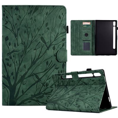 Case Cover Vintage Tablet Case Compatible with Samsung Galaxy Tab S8 SM-X700/SM-X706 Case,Galaxy Tab S7 2020 SM-T870/SM-T875 11inch Case Cover, Premium PU Leather Case with Auto Sleep Wake Tablet Cove