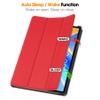Case Cover Compatible With TECLAST M40 Plus/P40HD Case,TECLAST P30S Case Tri-Fold Smart Tablet Case,Hard PC Back Shell Slim Case Shell Folio Case Cover with Auto Wake Sleep Tablet Cover ( Color : Verm view 3