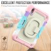 Case Cover Kids Colour Heavy Duty Shockproof TPU Case Compatible with iPad Mini 6 8.3 inch2021 Case,360 Degree Rotating Handle Stand Bracket W Screen Protector+Shoulder Strap Tablet Cover ( Color : view 3