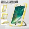 Case Cover Kids Colour Heavy Duty Shockproof TPU Case Compatible with iPad 9.72017/2018)/Pro 9.7/ Compatible with iPad Air 2 Case,360 Degree Rotating Handle Stand Bracket W Screen Protector+Shoulder view 4