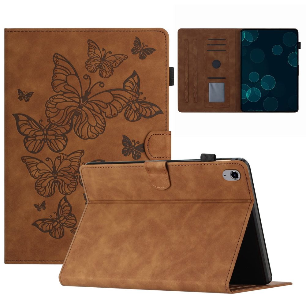 Case Cover Compatible with iPad Mini (2021) Mini 6 Case,Mini (6th Generation) Case Vintage Premium Leather Case Folding Stand Folio Cover Protective Cover with Card Slot/Auto Sleep Wake Tablet Cover (