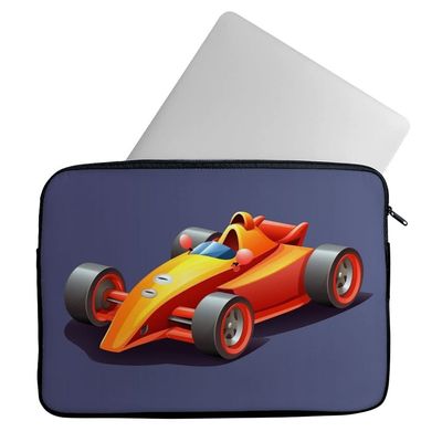 Cartoon Car Mac Book Pro 14" Sleeve - Art Laptop Sleeve - Illustration Mac Book Sleeve