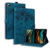 Case Cover Compatible with Samsung Galaxy Tab A8 10.5-Inch 2021 (SM-X200/X205/X207) Shockproof PU Leather Embossed Folding Stand Protective Cover Flip Case Card Slot Tablet PC Case Tablet Cover ( Colo view 2