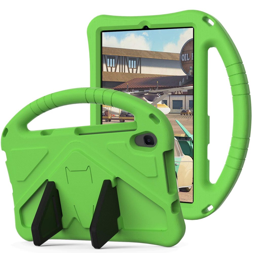 Case Cover Kids Case Compatible with Huawei MediaPad M5 Lite 8inch/MatePad T8 8inch Case Tablet Case Shockproof Case, Handle Stand Protective Case with Shoulder Strap Tablet Cover ( Color : Green )