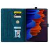 Case Cover Compatible with Samsung Galaxy Tab S7 FE 12.4 2021 SM-T730 SM-T736 & Galaxy Tab S7 Plus Case 12.4 2020 SM-T970 SM-T975 Shockproof PU Leather Embossed Folding Stand Protective Cover Flip Cas view 3