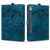 Case Cover Compatible with Lenovo Tab P11 Pro 11.2" 2nd Gen 2022 (TB-138FC/TB-132FU) Shockproof PU Leather Embossed Folding Stand Protective Cover Flip Case Card Slot Tablet PC Case Tablet Cover ( Col view 1