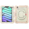 Case Cover Kids Colour Heavy Duty Shockproof TPU Case Compatible with iPad Mini 6 8.3 inch2021 Case,360 Degree Rotating Handle Stand Bracket W Screen Protector+Shoulder Strap Tablet Cover ( Color : view 1