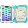 Case Cover Kids Colour Heavy Duty Shockproof TPU Case Compatible with iPad Mini 6 8.3 inch2021 Case,360 Degree Rotating Handle Stand Bracket W Screen Protector+Shoulder Strap Tablet Cover ( Color : view 1