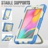 Case Cover Kids Colour Heavy Duty Shockproof TPU Case Compatible with Samsung Galaxy TAB A8.0 2019 T290/T295 Case,360 Degree Rotating Handle Stand Bracket W Screen Protector+Shoulder Strap Tablet Cove view 4