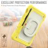 Case Cover Kids Colour Heavy Duty Shockproof TPU Case Compatible with Samsung Galaxy Tab S7 11 inch T870/T875 (2020)/Tab S8 X700/X7062022Case,360 Degree Rotating Handle Stand Bracket W Screen Protec view 3