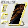 Case Cover Kids Colour Heavy Duty Shockproof TPU Case Compatible with Samsung Galaxy Tab S7 11 inch T870/T875 (2020)/Tab S8 X700/X7062022Case,360 Degree Rotating Handle Stand Bracket W Screen Protec view 4