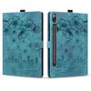 Case Cover Compatible with Samsung Galaxy Tab S8 Ultra 14.6" (SM-X900/ X906) Shockproof PU Leather Embossed Folding Stand Protective Cover Flip Case Card Slot Tablet PC Case Tablet Cover ( Color : Gre view 1