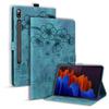 Case Cover Compatible with Samsung Galaxy Tab S8 Ultra 14.6" (SM-X900/ X906) Shockproof PU Leather Embossed Folding Stand Protective Cover Flip Case Card Slot Tablet PC Case Tablet Cover ( Color : Gre view 2