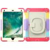 Case Cover Kids Colour Heavy Duty Shockproof TPU Case Compatible with iPad 9.72017/2018)/Pro 9.7/ Compatible with iPad Air 2 Case,360 Degree Rotating Handle Stand Bracket W Screen Protector+Shoulder view 1