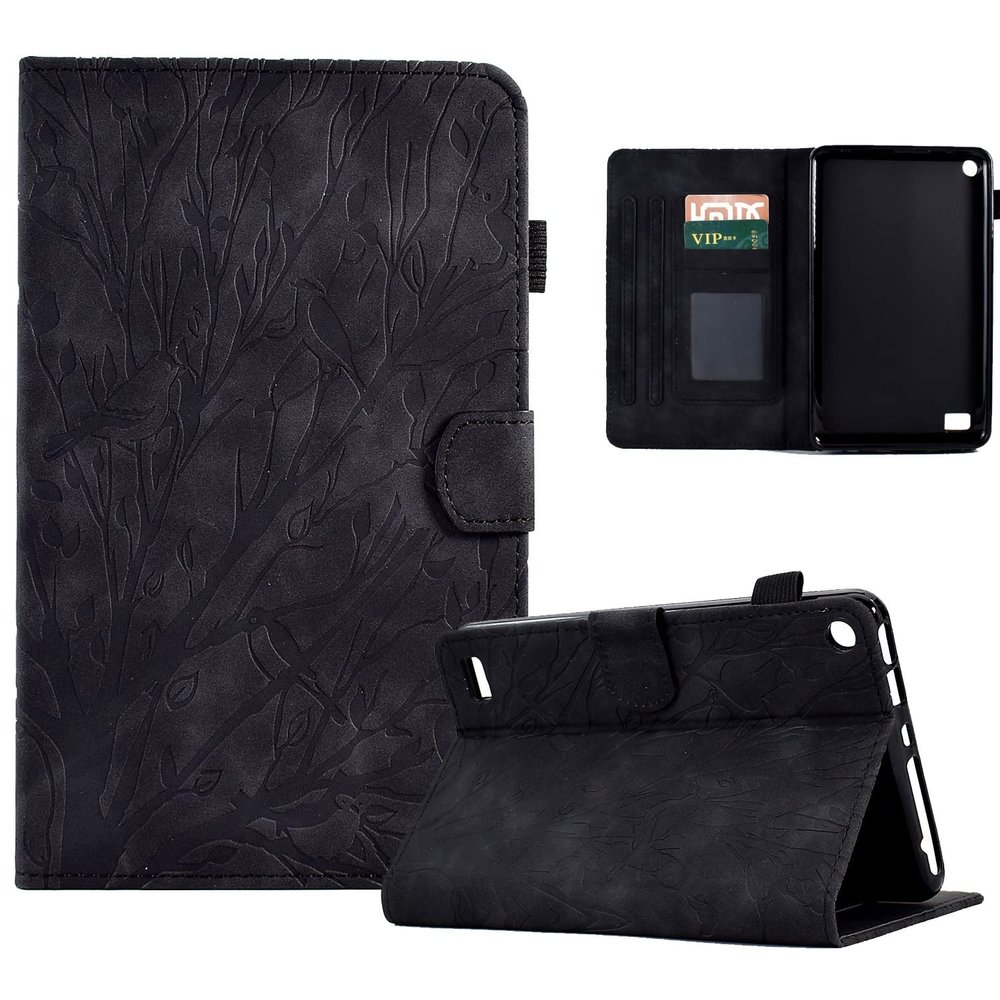 Case Cover Compatible with Kindle Fire 7 2019/2017/2015 Case 7inch Leather Case,Case Fire 7 (9th/7th/5th Generation) Case Drop-Proof Cover Protective Cover with Card Slot/Auto Sleep Wake Tablet Cover