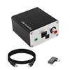 XMSJSIY USB-A/Type-C to Coaxial Optical Toslink SPDIF + 3.5mm AUX Stereo Audio Adapter USB Digital Audio Decoder Converter External Sound Card for PC Laptop Phone Smart TV view 1