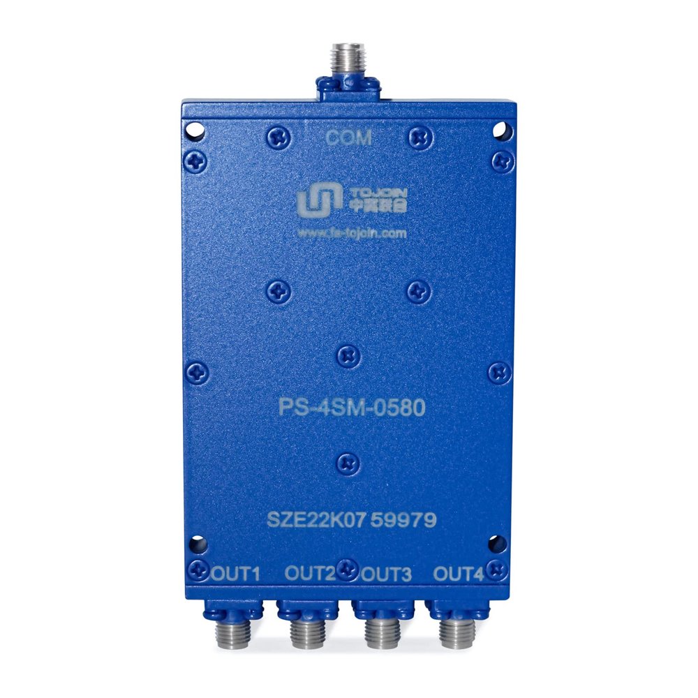 TOJOIN Passive Power Splitter 4 Way for SMA Connectors Coaxial Cable Splitter 0.5-8GHZ for RF/Microwave Measurements Accessories Splitter Coaxial, Antenna System Corrosion Resistant (PS-4SM-0580)