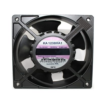 AC110-120V 0.28/0.22A KA1238HA1 12038 12cm 2-pin All-Metal high-Temperature Resistant Cooling Fan
