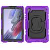 Case Cover Heavy Duty Shockproof TPU Case Compatible with Samsung Galaxy Tab A7 Lite 8.7 inch T220/T225 (2021) Kids Case,360 Degree Rotating Handle Stand Bracket W Screen Protector+Shoulder Strap Tabl view 1