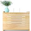 TRUKD HUALU Router Shelf Wooden Router Shelf Wall Mount WiFi Router Storage Box Modem Cable Router Cover Organized Power Strip Cable Management Hider Rack Need Assembly view 1