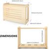 TRUKD HUALU Router Shelf Wooden Router Shelf Wall Mount WiFi Router Storage Box Modem Cable Router Cover Organized Power Strip Cable Management Hider Rack Need Assembly view 2