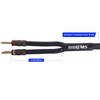 InnoStars 12AWG High Performance Speaker Cable with Dual Gold-Plated Banana Plugs, Premium Heavy Duty Braided Nylon Jacket and Color Coding, 99.99% Oxygen-Free Copper (OFC) - Black, 10 Feet view 4