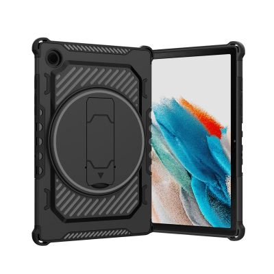 Case Cover Compatible with Samsung Galaxy Tab A8 10.5" X200/X205(2021) Tablet Case Compatible with Kids-Durable Lightweight Rugged Shockproof Protective Cover Drop-Proof [Kickstand]+[Shoulder Strap] T