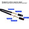 InnoStars 12AWG Gauge Premium Heavy Duty Braided Audio Speaker Cable Wire with 24K Gold-Plated Banana Tip Plugs (35 Feet) - 2 Conductors - 99.99% OFC Oxygen-Free Copper, Black 35ft view 3