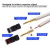 InnoStars 12AWG HiFi Speaker Wire with Dual Gold Plated Banana Plugs (3 Feet), Premium Heavy Duty Braided, 99.99% Oxygen-Free Copper (OFC) - White, 3ft view 3
