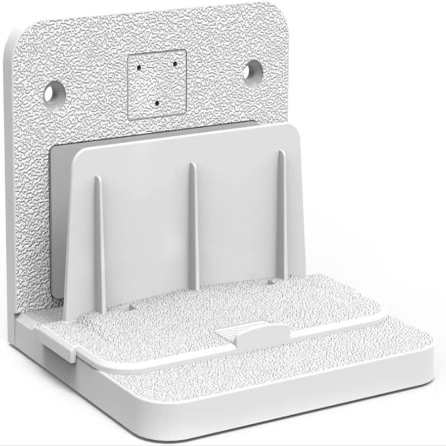 TRUKD HUALU Wall Mount Bracket | TV Shelf for Cable Box,Monitor Top of TV Shelf Mounting Bracket for Streaming Devices, Cable Box, Router and Home Decor TV Top Storage Bracket