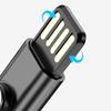 BoxWave Cable Compatible with FiiO FW1 - MagnetoSync mini Adapter, Magnet Charging Cable USB Type-C Micro USB - Teal view 4