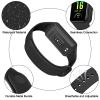 Amzpas TPU Bands for Amazfit Band 7 Fitness & Health Tracker, 3 Pack Soft Breathable Wristband, Adjustable Replacement Sportt Strap for Women Men view 3