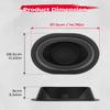 KEMIMOTO Pairs of 6x9 Speaker Pods, Universal Speaker Boxes Enclosures Compatible with UTV, RV, Car, Boat, Trunk, Trailer, Black, 2pcs view 4