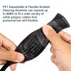 300Ft-1/2inch PET Expandable Braided Wire Sleeving,Wire Loom Cable Sleeve for TV,Computer,Home Theater,Automotive,Home Industrial,Electrical Wires,Chemical,Protect Cat from Chewing Cords,Black view 2