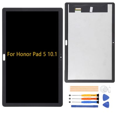 A-MIND OEM for Honor Pad 5 10.1 AGS2-AL00HN Screen Replacement LCD Display Touch Digitizer Full Assembly with Screen Protect and Repair Tool Kits(Black)