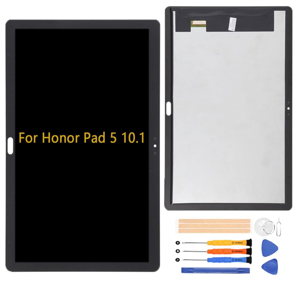 A-MIND OEM for Honor Pad 5 10.1 AGS2-AL00HN Screen Replacement LCD Display Touch Digitizer Full Assembly with Screen Protect and Repair Tool Kits(Black)