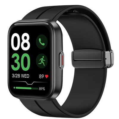 Compatible with SKG V7 Pro Bands, Lamshaw Silicone Magnetic Buckle Sport Replacement Strap Compatible with SKG V7 Pro/ENOMIR ID208BT 1.7 Smart Watch/Aeac 1.7" Smartwatch ID208/ENGERWALL