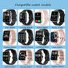 Compatible with SKG V7 Pro Bands, Lamshaw Silicone Magnetic Buckle Sport Replacement Strap Compatible with SKG V7 Pro/ENOMIR ID208BT 1.7 Smart Watch/Aeac 1.7" Smartwatch ID208/ENGERWALL view 2