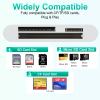3-in-1 Lightning to CF/SD/Micro SD Card Reader for iPhone iPad,3-Slot Apple Compact Flash Memory Card Reader Adapter,Trail Game Digital Camera Viewer for iPhone 14/13/13 Pro/12/12 ProMFI Certified view 2