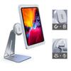 EMONITA Magnetic iPad Stand with 18W Fast Charger. Classic L Shape, Sturdy Metal Base, Strong Magnets, 360 Rotation, 90 Tilt view 1