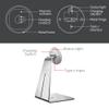 EMONITA Magnetic iPad Stand with 18W Fast Charger. Classic L Shape, Sturdy Metal Base, Strong Magnets, 360 Rotation, 90 Tilt view 4