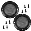 2pcs Speaker Grills Cover Metal Speaker Grill Mesh Round Woofer Guard Protector Cover Circle Speaker Grill Mesh Decorative with Screws view 1