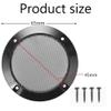 2pcs Speaker Grills Cover Metal Speaker Grill Mesh Round Woofer Guard Protector Cover Circle Speaker Grill Mesh Decorative with Screws view 2