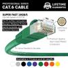 InstallerParts CAT6 Cable UTP Booted [Green] - [5 FT] - [5 Pack] - Professional Series - 10Gbps, Cat6 Patch Cable, Cat 6 Patch Cable, Cat6 Ethernet Cable, Network Cable, Internet Cable view 2
