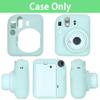 Aenllosi Silicon Protective Cover Suitable for Fujifilm Instax Mini 12 Camera with Shoulder Strap(Mint Green,Case Only) view 3
