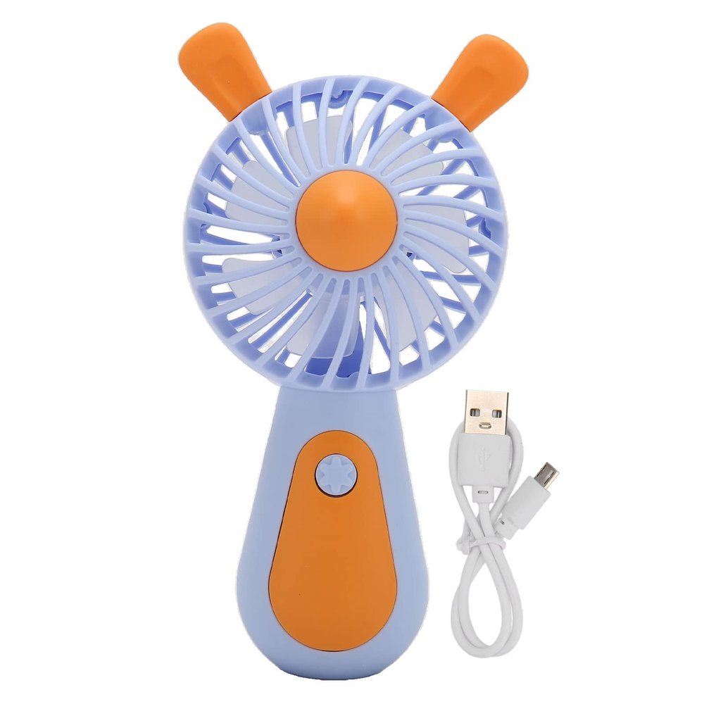 TITA-DONG Handheld Mini Fan, Mini Hand Held Fan Two Levels Strong Personal Table Fan, Ergonomic Small Fan Portable Fan Low Noise USB Rechargeable Desktop Small Fan for Travel Girls Women