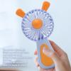 TITA-DONG Handheld Mini Fan, Mini Hand Held Fan Two Levels Strong Personal Table Fan, Ergonomic Small Fan Portable Fan Low Noise USB Rechargeable Desktop Small Fan for Travel Girls Women view 4