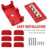 300A Bus Bar Box 12V 24V 48V DC Terminal Studs 4XM8(5/16") Heavy Duty Bus Bar Power Distribution Block for RV Car Truck Battery Marine Automotive, Red view 3