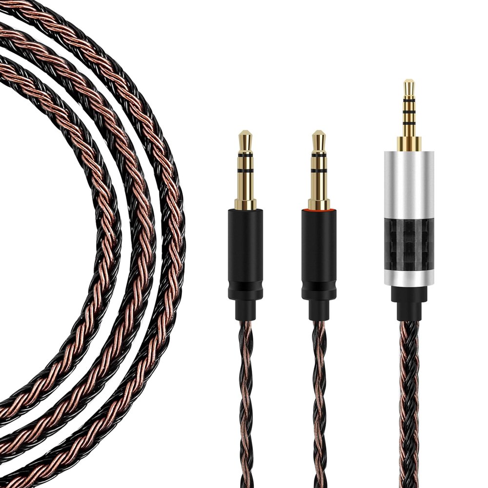 2.5mm Balanced Headphone Cable Compatible with Hifiman Sundara, Arya, Ananda, HE4XX, HE560, HE400SE, HE-350, HE1000 / 5N OCC Silver Plated Braided Cable for WM1A, WM1Z, NW-ZX505 Music Player - 4feet
